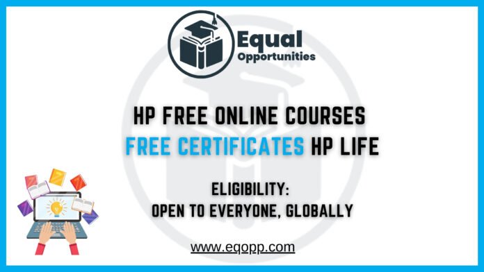HP Free Online Courses with Free Certificates