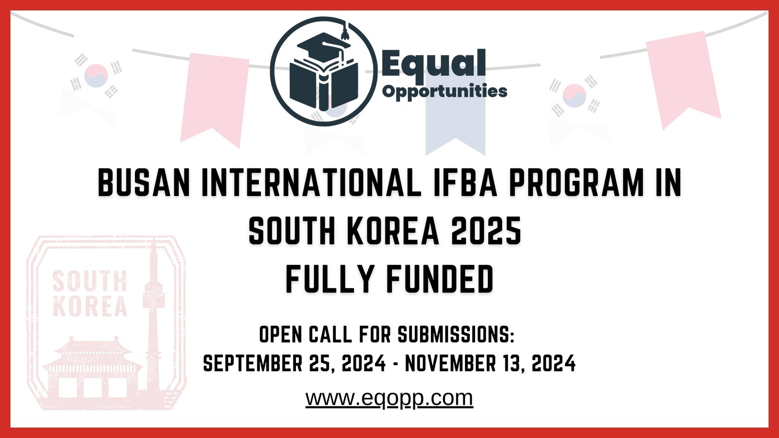 Busan International Ifba Program In South Korea Fully Funded