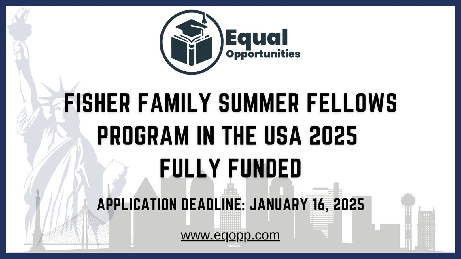Fisher Family Summer Fellows Program, USA 2025 | Fully Funded