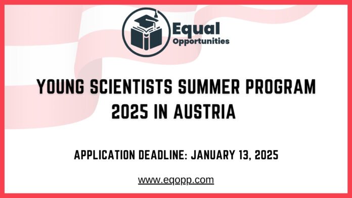 Young Scientists Summer Program 2025 in Austria