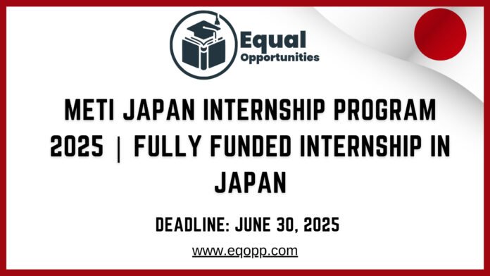 METI Japan Internship Program 2025 Fully Funded Internship in Japan
